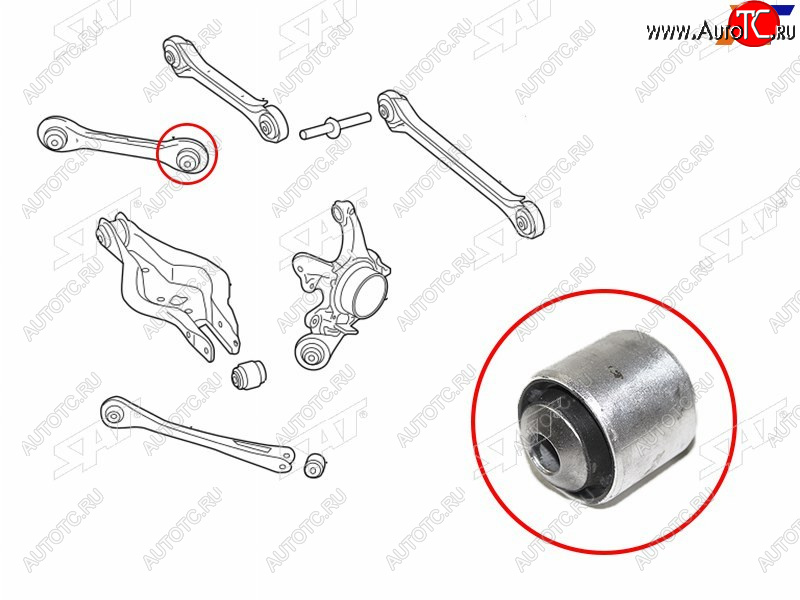 529 р. Сайлентблок BMW 1-Series 11-19  3-Series 11-19  2-Series 14-  3-Series Gran Turismo 13-20 SAT ST-33326792539B  с доставкой в г. Вологда