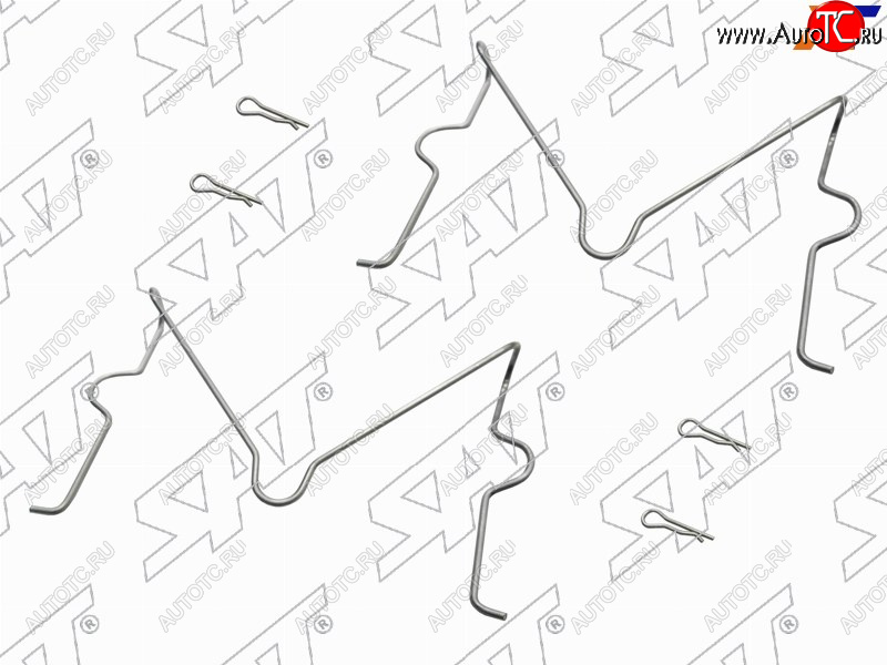 152 р. Комплект монтажный тормозных колодок FR TOYOTA LAND CRUISER PRADOSURF 02- SAT ST-349-0036  с доставкой в г. Вологда