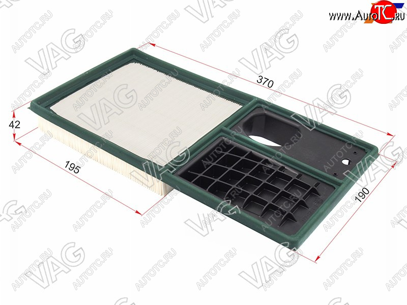 1 399 р. Фильтр воздушный VAG  Seat Altea  5P (2009-2013), Seat Altea Freetrack (2008-2025), Skoda Octavia ( A5,  A7,  A8) (2004-2022), Volkswagen Polo  5 (2009-2020)  с доставкой в г. Вологда