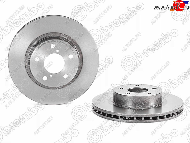 4 099 р. Передний тормозной диск (вентилируемый, d 260) BREMBO Subaru Impreza GD седан дорестайлинг (2000-2002)  с доставкой в г. Вологда