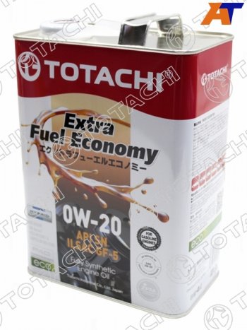 4 699 р. Масло моторное синтетическое TOTACHI Extra Fuel Economy 0W-20 SN, GF-5 4л TOTACHI 11404  с доставкой в г. Вологда. Увеличить фотографию 2