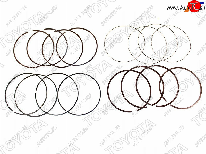 7 899 р. Кольца поршневые TOYOTA COROLLA,IST,AURIS 2,3ZRFE 07- TOYOTA 13011-37090  с доставкой в г. Вологда