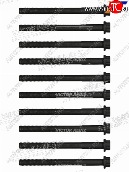 4 699 р. Комплект болтов ГБЦ TOYOTA LAND CRUISER VDJ70VDJ200 (10 штук) VICTOR REINZ 14-11664-01  с доставкой в г. Вологда