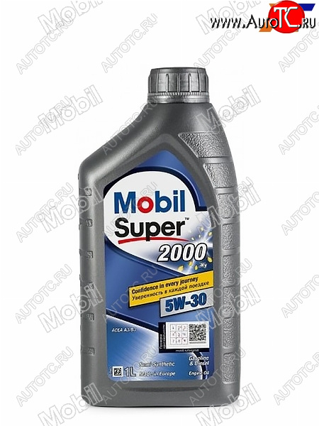 619 р. Масло моторное полусинтетическое MOBIL Super 2000 X1 5W-30, SL/CF, A3/B3, A3/B4 1л MOBIL 155184 MOBIL 155184  с доставкой в г. Вологда