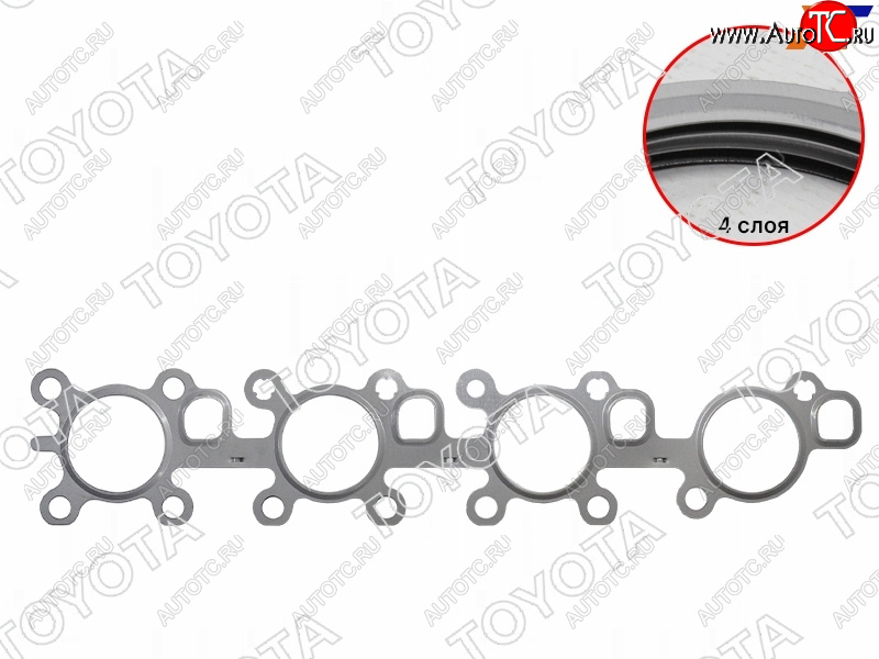 1 859 р. Прокладка выпускного коллектора TOYOTA,LEXUS 3URFE 07- TOYOTA 17173-38020, 1717338020 TOYOTA 17173-38020  с доставкой в г. Вологда