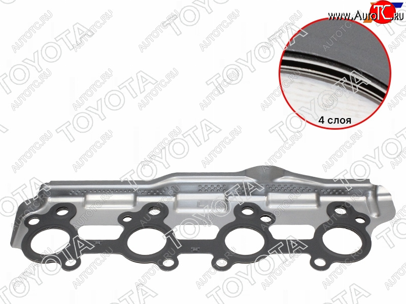 2 359 р. Прокладка выпускного коллектора TOYOTA LAND CRUISER 200 2UZFE 07- TOYOTA 17198-50010  с доставкой в г. Вологда