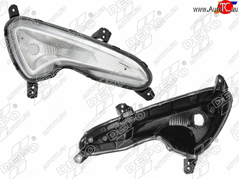 2 399 р. Фара противотуманная (Спереди Справа) Hyundai Solaris 14-17 DEPO 221-1603R-UE  с доставкой в г. Вологда