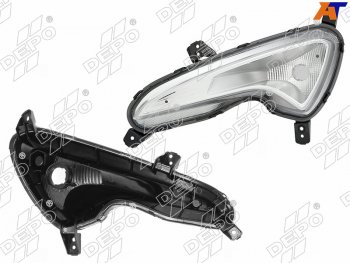 2 399 р. Фара противотуманная (Спереди Слева) Hyundai Solaris 14-17 DEPO 221-1603L-UE  с доставкой в г. Вологда. Увеличить фотографию 2