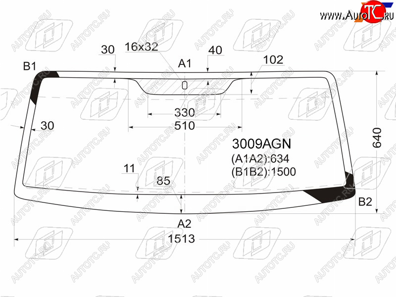 3 899 р. Стекло лобовое SSANGYONG KORANDO 96-06TAGER (ТАГАЗ) 08-12                                           FUYAO 3009AGN  с доставкой в г. Вологда