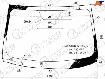 Стекло лобовое (Сборка Россия) Hyundai i40 11-17 XYG 4146AGNBLV LFW/X