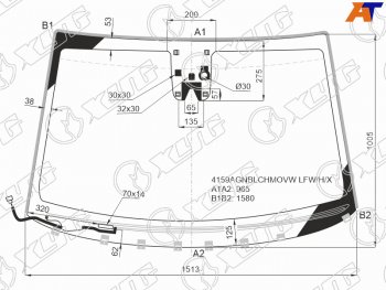 10 249 р. Стекло лобовое (Обогрев щеток Камера Датчик дождя Молдинг) Hyundai Tucson 15-21 XYG 4159AGNBLCHMOVW LFW/H/X  с доставкой в г. Вологда. Увеличить фотографию 2