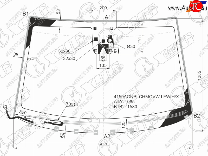 10 249 р. Стекло лобовое (Обогрев щеток Камера Датчик дождя Молдинг) Hyundai Tucson 15-21 XYG 4159AGNBLCHMOVW LFW/H/X  с доставкой в г. Вологда
