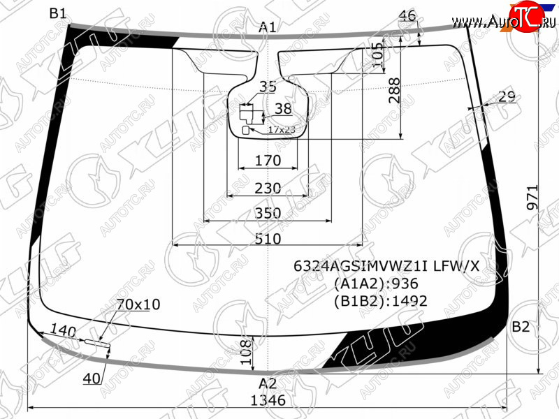 7 299 р. Стекло лобовое (Датчик дождя Молдинг) XYG Opel Astra J хэтчбек 5 дв. дорестайлинг (2009-2012)  с доставкой в г. Вологда
