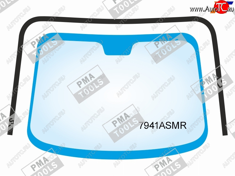 3 599 р. Молдинг лобового стекла (П-образный) PMA Subaru Forester SJ рестайлинг (2016-2019)  с доставкой в г. Вологда