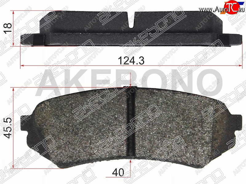 2 199 р. Колодки тормозные AKEBONO (задние)  Lexus LX470  J100 (1998-2007), Toyota Land Cruiser  100 (1998-2007)  с доставкой в г. Вологда