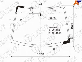 Стекло лобовое Mazda Premacy 99-05 XYG CP8W LFW/X
