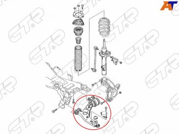 Рычаг нижний MAZDA 3/AXELA 03-/MAZDA 5/PREMACY 05-RH CTR CQMZ-1R, cqmz1r CTR CQMZ-1R