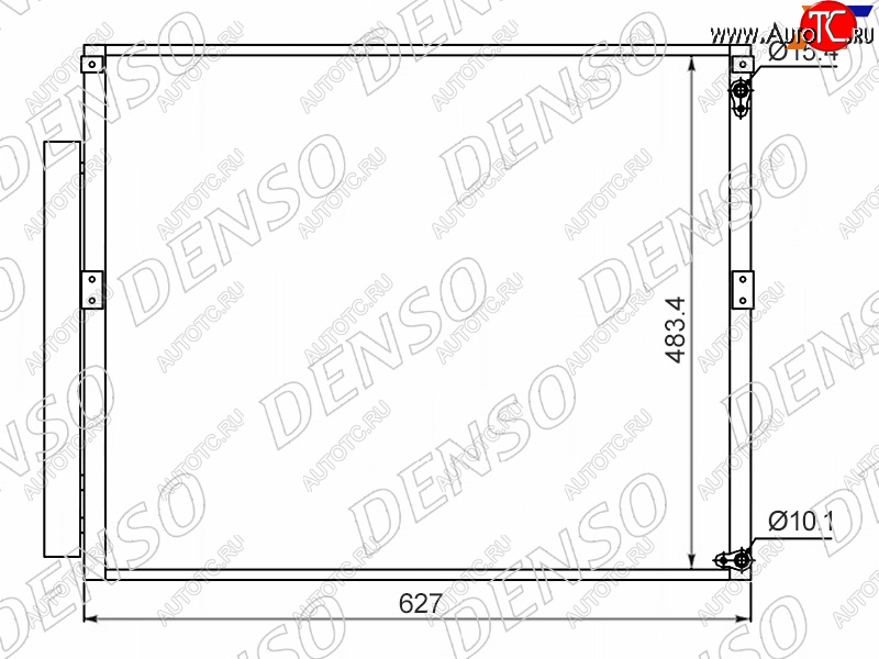 24 999 р. Радиатор кондиционера Toyota Land Cruiser Prado (J120) 02-09  Lexus GX470 02-09  Toyota 4Runner 02 DENSO DCN50017  с доставкой в г. Вологда