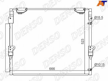 Радиатор кондиционера Toyota Land Cruiser (J200) 07-21  Lexus LX 07-23  Toyota Sequoia 07-22  Tun DENSO DCN50036