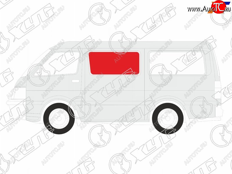 267 р. Стекло кузова боковое (не опускное) (Слева Цвет зеленый) Ford Econoline 92-97 XYG DW01175 SF/LH/X  с доставкой в г. Вологда