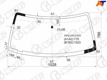Стекло лобовое Ford Explorer 90-05 XYG DW01206 LFW/X