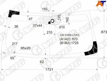 Стекло лобовое + дд CADILLAC ESCALADE/CHEVROLET TAHOE 06-14 XYG DW01659 LFW/X, dw01659lfwx XYG DW01659 LFW/X