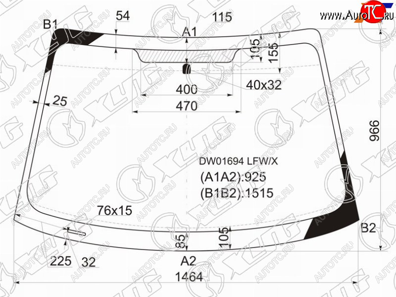 5 699 р. Стекло лобовое Ford Focus 98-04 XYG DW01694 LFW/X  с доставкой в г. Вологда