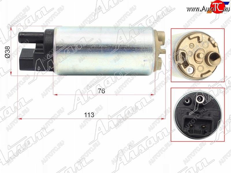 10 699 р. Топливный насос 1NZFE,2NZFE,1ZZFE 00-,2UZFE UZJ100 98-,3SFE,4SFE,4VZ,4AFE,5AFE                     AISAN EFP1-28280  с доставкой в г. Вологда