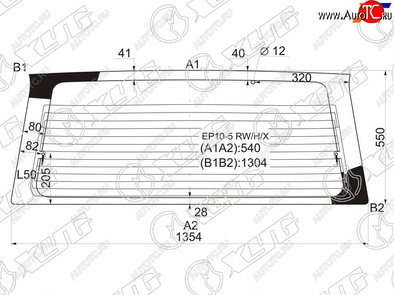 13 299 р. Стекло заднее (Цвет зеленый Обогрев) Nissan Primera 90-96  Avenir 90-05 XYG EP10-5 RW/H/X  с доставкой в г. Вологда