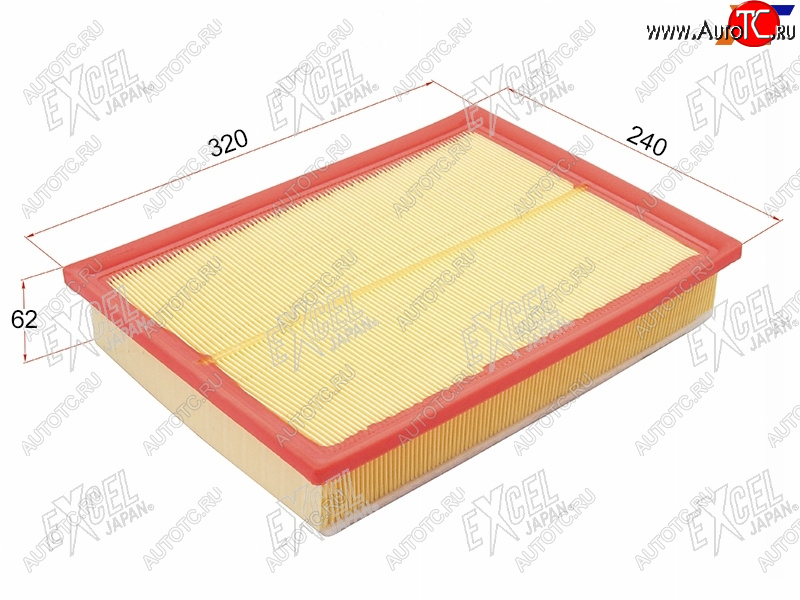 1 199 р. Фильтр воздушный EXCEL JAPAN  Lexus GX460  J150 (2009-2022), Toyota Land Cruiser Prado  J150 (2009-2025)  с доставкой в г. Вологда