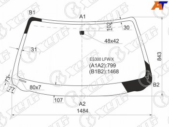 Стекло лобовое Lexus ES 91-96  Toyota Windom 91-96 XYG ES300 LFW/X