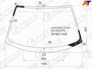 Стекло лобовое Mazda Eunos 500 92-95  Xedos 6 92-99 XYG EUNOS500 LFW/X