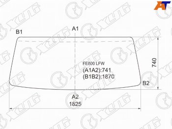Стекло лобовое Dongfeng DF47 06-19  Mitsubishi Fuso Canter FE8 02-22 XYG FE800 LFW