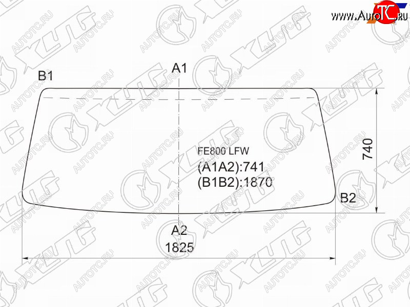 7 199 р. Стекло лобовое Dongfeng DF47 06-19  Mitsubishi Fuso Canter FE8 02-22 XYG FE800 LFW  с доставкой в г. Вологда