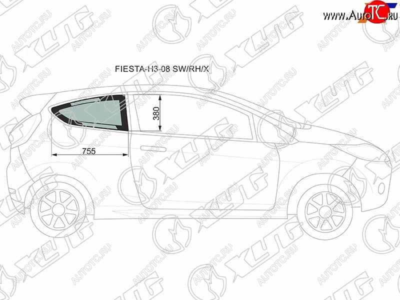 263 р. Стекло кузова (собачник) заднее правое FORD FIESTA 3D 08- XYG FIESTA-H3-08 SW/RH/X, fiestah308swrhx<h2>Заявлена применимость к автомобилям:</h2><ul><li>FORD FIESTA 08- 3D</li></ul> XYG FIESTA-H3-08 SW/RH/X  с доставкой в г. Вологда