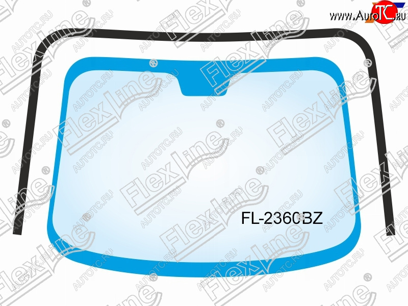 3 399 р. Молдинг лобового стекла (П-образный) FLEXLINE KIA Sorento BL рестайлинг (2006-2010)  с доставкой в г. Вологда