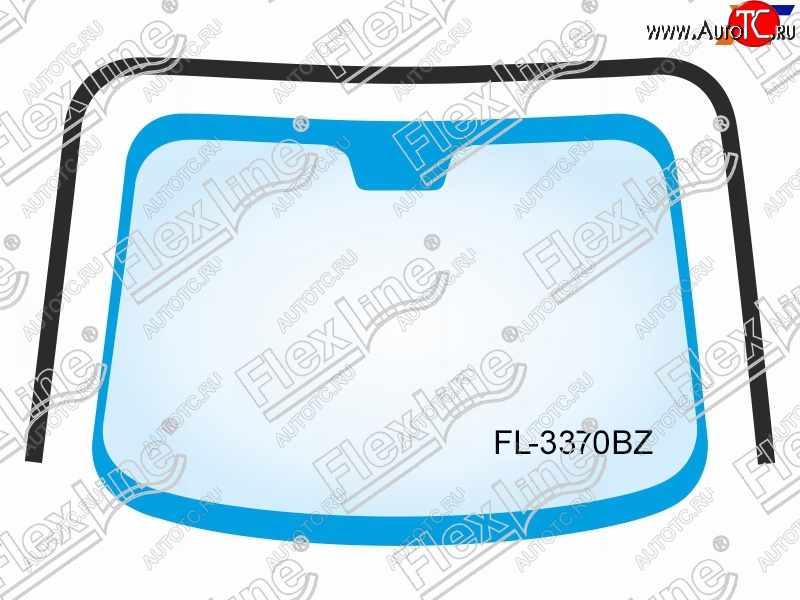 2 599 р. Молдинг лобового стекла (П-образный) FLEXLINE Hyundai Avante (2010-2013)  с доставкой в г. Вологда