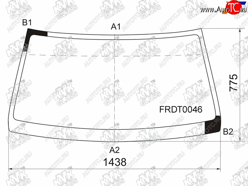 4 599 р. Стекло лобовое Ford Ranger USA 99-11  Mazda BT-50 06-12                                             KMK FRDT0046  с доставкой в г. Вологда