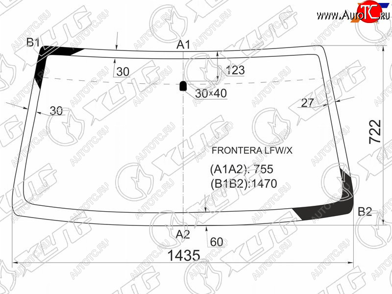 5 999 р. Стекло лобовое Deerways Aurora 06-08  Honda Passport 93-97  Isuzu MU 89-98  Rodeo 88-98  Wizard XYG FRONTERA LFW/X  с доставкой в г. Вологда