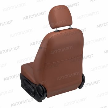 13 849 р. Чехлы сидений (экокожа/алькантара, 40/60) Автопилот Vortex Tingo рестайлинг (2012-2014) (коричневый)  с доставкой в г. Вологда. Увеличить фотографию 4