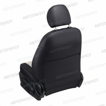 8 499 р. Чехлы сидений (экокожа) Автопилот Ромб  Chevrolet Aveo ( T200,  T250) (2003-2011), Ravon Nexia R3 (2016-2020) (черный/белый)  с доставкой в г. Вологда. Увеличить фотографию 4