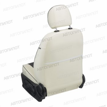 8 499 р. Чехлы сидений (экокожа) Автопилот Ромб  Chevrolet Aveo ( T200,  T250) (2003-2011) седан, седан рестайлинг (белый/черный)  с доставкой в г. Вологда. Увеличить фотографию 3