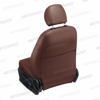 8 499 р. Чехлы сидений (экокожа) Автопилот Ромб  Chevrolet Aveo ( T200,  T250) (2003-2011), Ravon Nexia R3 (2016-2020) (темно-коричневый)  с доставкой в г. Вологда. Увеличить фотографию 4