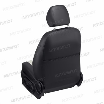 8 249 р. Чехлы сидений (экокожа) Автопилот  Chevrolet Cobalt (2011-2023), Ravon R4 (2016-2020) (черный/белый)  с доставкой в г. Вологда. Увеличить фотографию 5