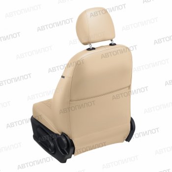 8 499 р. Чехлы сидений (экокожа) Автопилот Ромб Daewoo Gentra KLAS седан (2012-2016) (бежевый)  с доставкой в г. Вологда. Увеличить фотографию 4