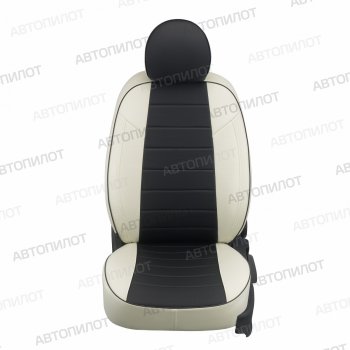 13 649 р. Чехлы сидений (экокожа, полная компл., с подл) Автопилот  CITROEN C5 ( RD,  RW) (2008-2021) дорестайлинг, седан, доресталийнг, универсал, рестайлинг, седан (белый/черный)  с доставкой в г. Вологда. Увеличить фотографию 4