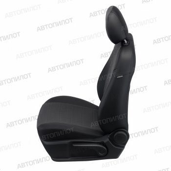 13 849 р. Чехлы сидений (экокожа/велюр) Автопилот Daewoo Matiz M100 дорестайлинг (1998-2000) (черный/федерер)  с доставкой в г. Вологда. Увеличить фотографию 3