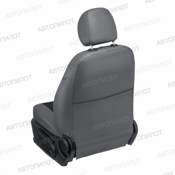 13 649 р. Чехлы сидений (экокожа) Автопилот  Ford EcoSport  B515 (2017-2019) рестайлинг (серый/черный)  с доставкой в г. Вологда. Увеличить фотографию 4