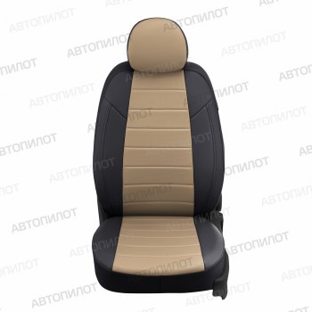 8 399 р. Чехлы сидений (экокожа) Автопилот Ford Focus 1 седан дорестайлинг (1998-2002) (черный/темно-бежевый)  с доставкой в г. Вологда. Увеличить фотографию 3