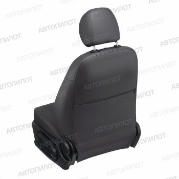 8 499 р. Чехлы сидений (Comfort, экокожа) Автопилот Ромб  Ford Focus  2 (2004-2011)  седан дорестайлинг, универсал дорестайлинг, хэтчбэк 3 дв. дорестайлинг, хэтчбэк 5 дв. дорестайлинг, седан рестайлинг, универсал рестайлинг, хэтчбэк 3 дв. рестайлинг, хэтчбэк 5 дв. рестайлинг (темно-серый)  с доставкой в г. Вологда. Увеличить фотографию 3